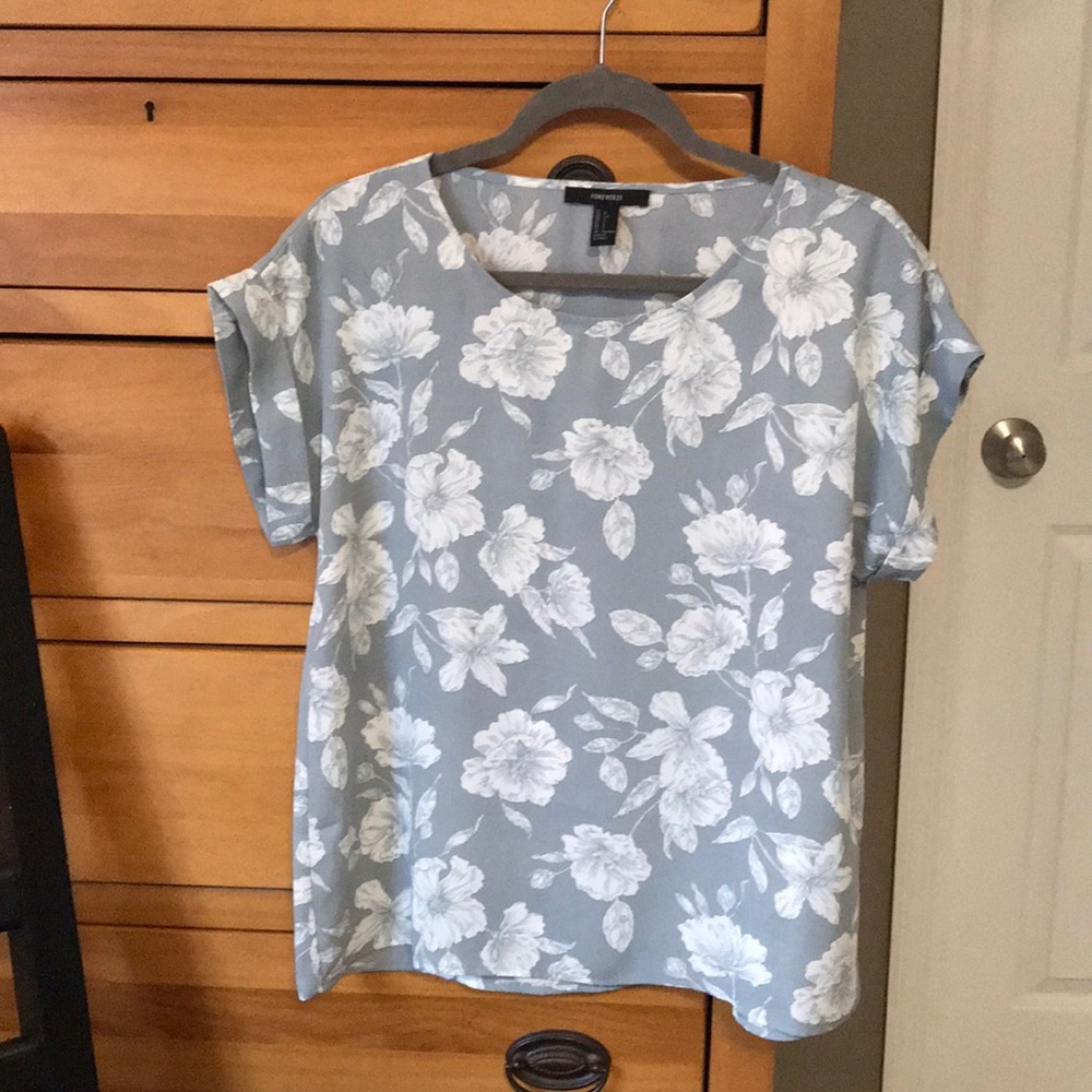 NWOT Blue/Gray Blouse